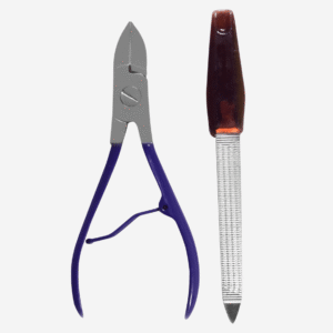 ASM Toe Nail Clippers for Thick Nails Fingernail Clippers - Heavy Duty Stainless Steel Cutter for Ingrown Toenail Treatment - Ideal Cutter Birthday Gifts for Women & Men (Blue & Silver)